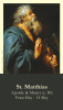 St. Matthias the Apostle Prayer Card